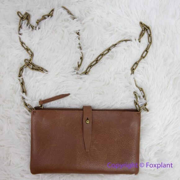 NEW Madewell The Transport Accordion Crossbody in English Saddle‎ - Picture 1 of 15